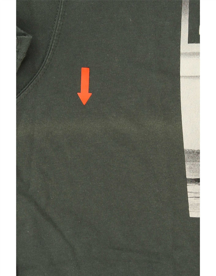 Camiseta masculina Barbour Tailored Fit com estampa gráfica de algodão verde médio