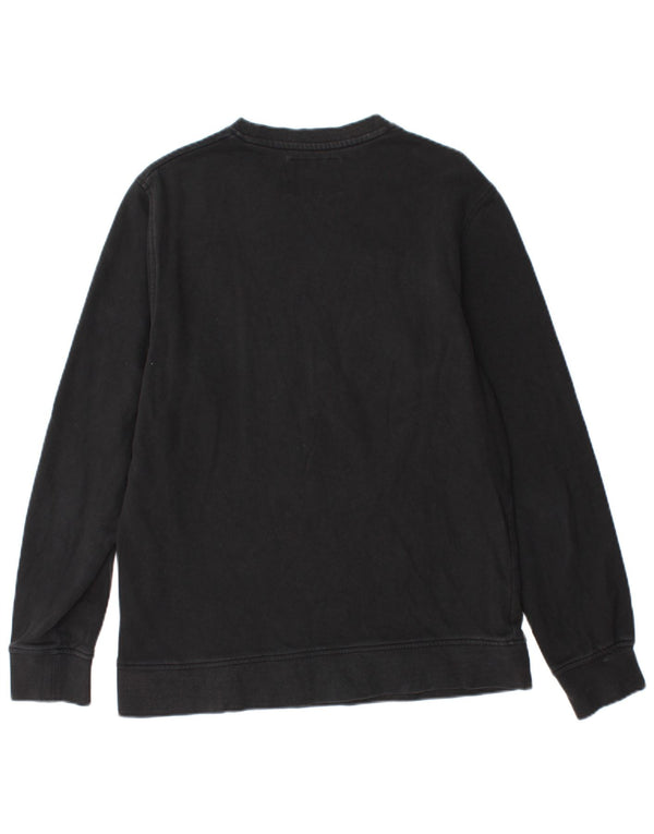 Jack & Jones moletom gráfico masculino jumper médio algodão preto