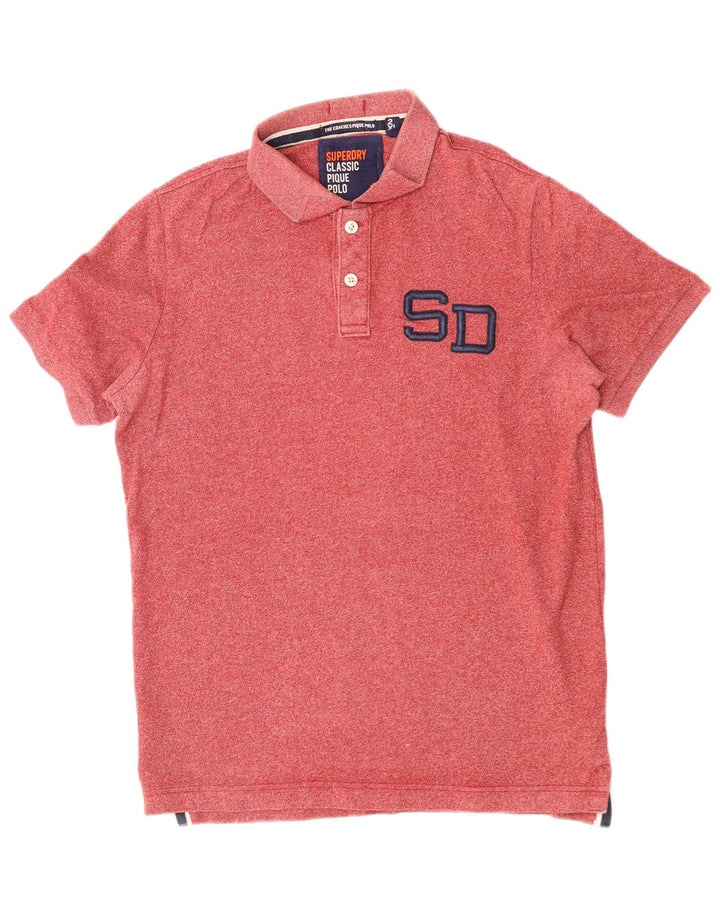 Camisa polo masculina SUPERDRY Classic Fit 2XL algodão vermelho