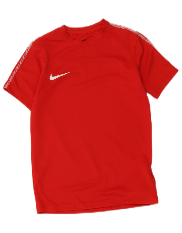 Camiseta Nike Boys Dri Fit Top 8-9 Anos Pequeno Poliéster Vermelho