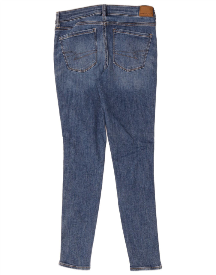Jeans skinny feminino American Eagle US 6 médio W30 L28 algodão azul