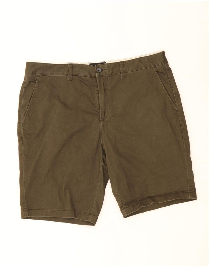 LYLE & SCOTT Mens Chino Shorts W36 Grande Algodão Cáqui