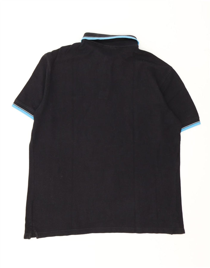 Camisa polo masculina Fila IT 52 grande algodão preto