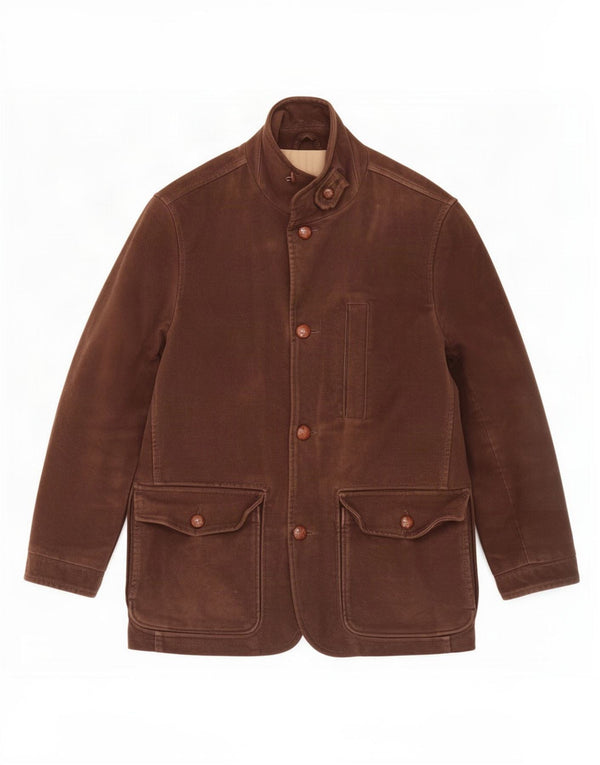 Jaqueta utilitária masculina Henry Cottons IT 46 pequena marrom