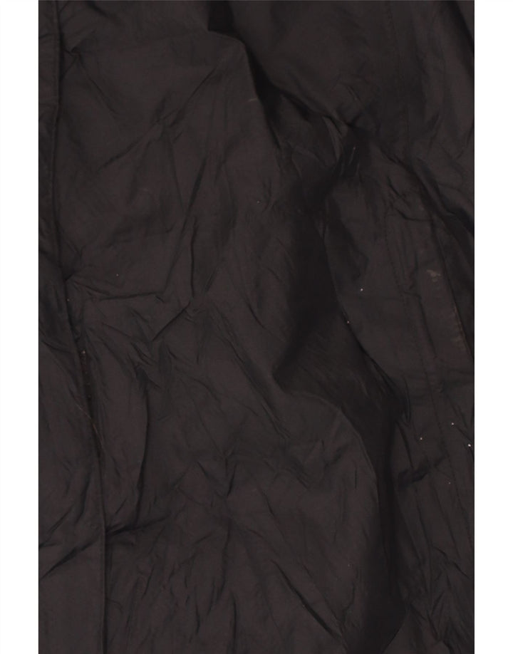 Jaqueta de chuva feminina com capuz Columbia UK 16 grande nylon preto