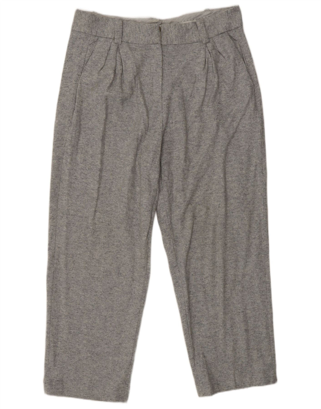 Calças curtas femininas MASSIMO DUTTI UE 42 grandes W32 L25 cinza