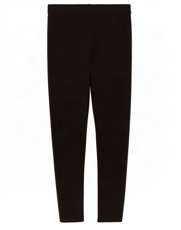 Leggings femininos Marks & Spencer Reino Unido 12 viscose preta média