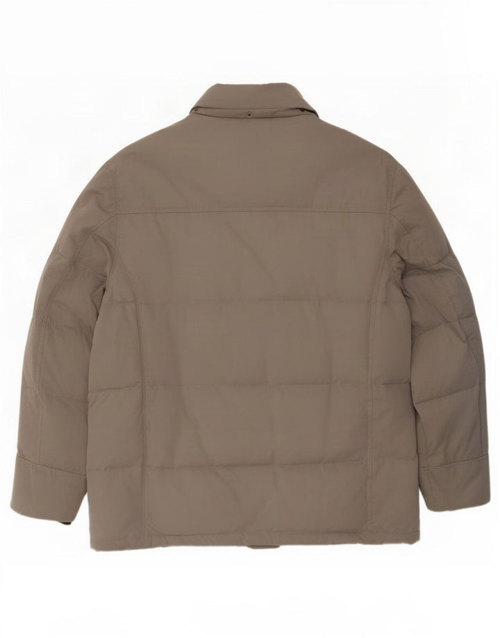 Jaqueta acolchoada masculina Marcel Battiston UK 44 2XL poliéster cinza