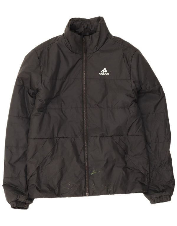 Adidas Mens Jaqueta Acolchoada UK 36 Pequeno Poliéster Preto
