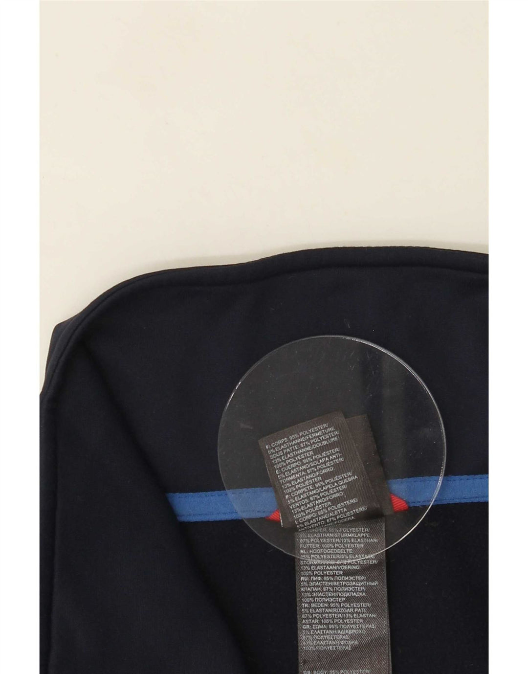 The North Face Mens Treino Top Jacket Pequeno Azul Colorblock Poliéster