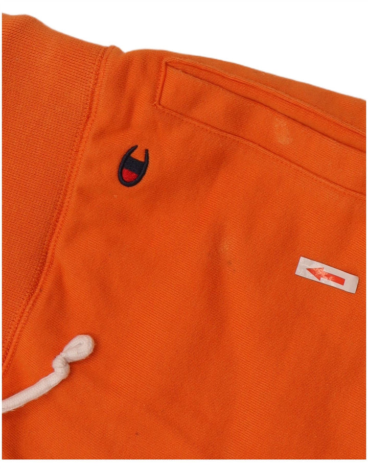 Shorts esportivos gráficos masculinos Champion médio laranja algodão