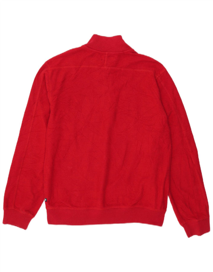 Suéter CHAPS para meninos com gola e botão 15-16 anos XL vermelho colorblock