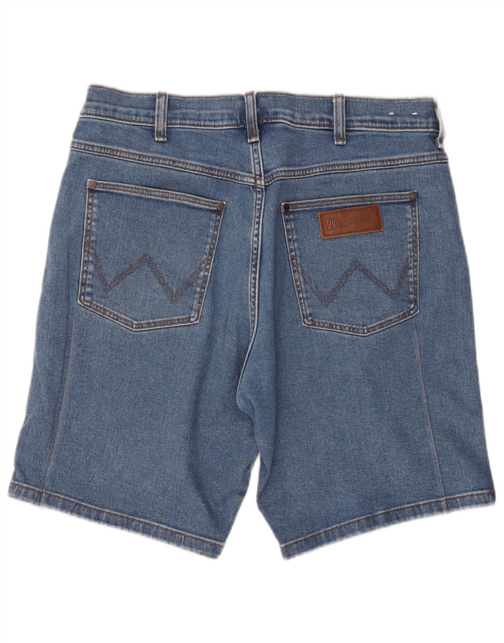 Shorts jeans masculino Wrangler W34 grande algodão azul
