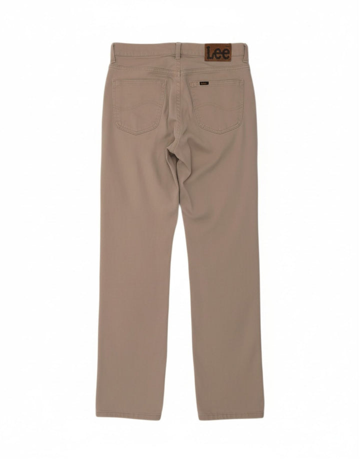 Calça casual reta masculina LEE W30 L32 bege