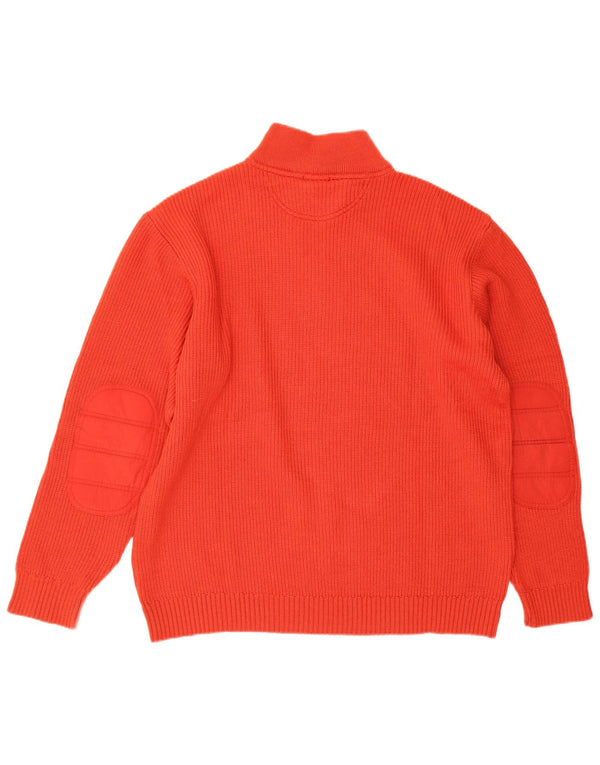 Suéter masculino Amerigo Vespucci com zíper e gola 2XL laranja nova lã