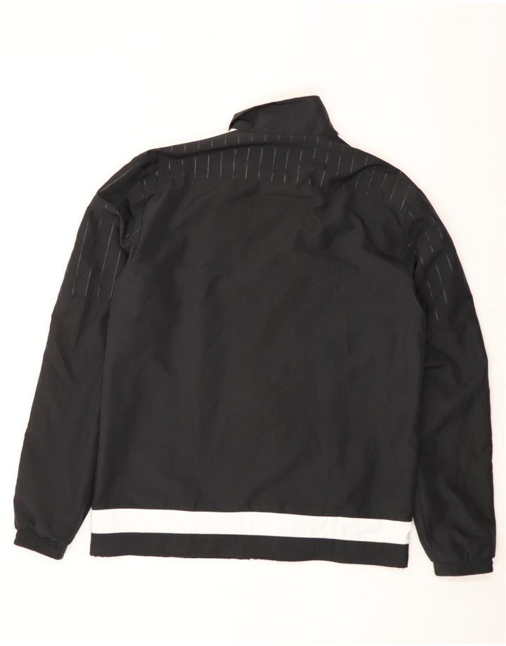 ADIDAS Mens Tracksuit Top Jacket Pequeno Preto Colourblock Poliéster