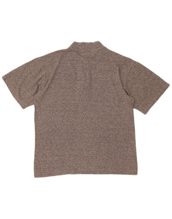 Camisa polo masculina MCROSS cinza médio manchado