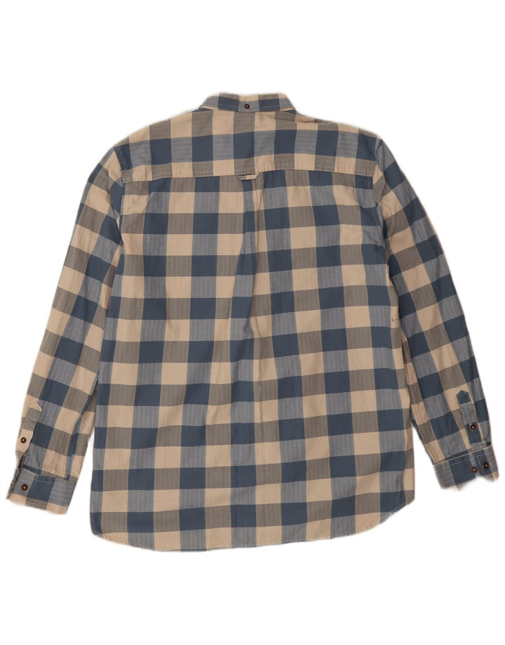 Camisa masculina Ben Sherman 14-15 anos algodão xadrez azul