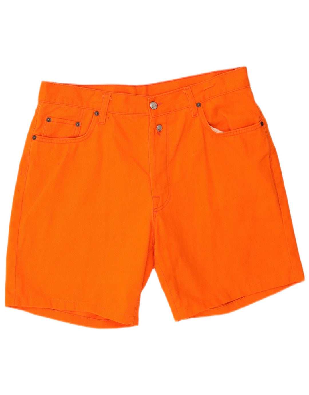 Replay Mens Casual Shorts W36 Grande Algodão Laranja