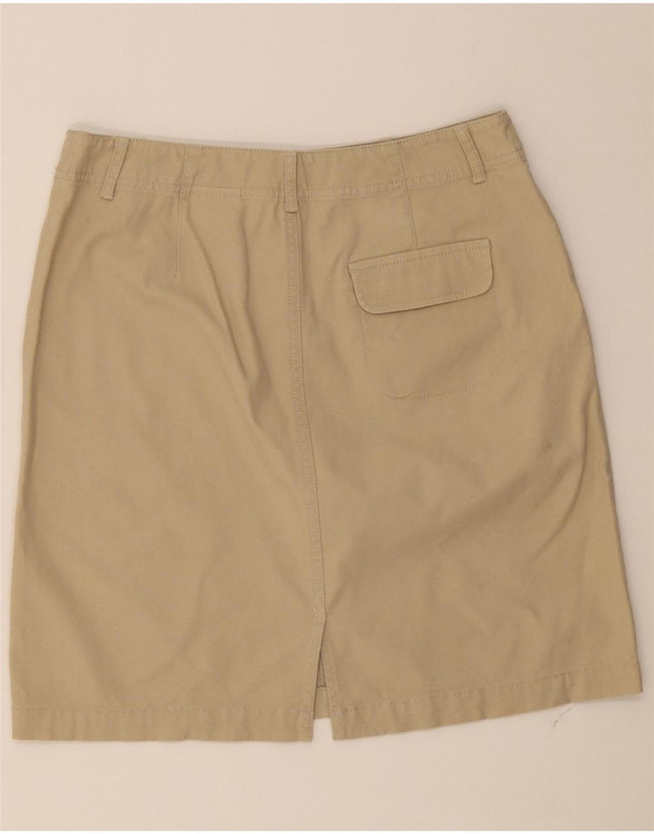 EDDIE BAUER Womens Straight Skirt US 6 Medium W30 Beige Cotton Vintage Eddie Bauer and Second-Hand Eddie Bauer from Messina Hembry 