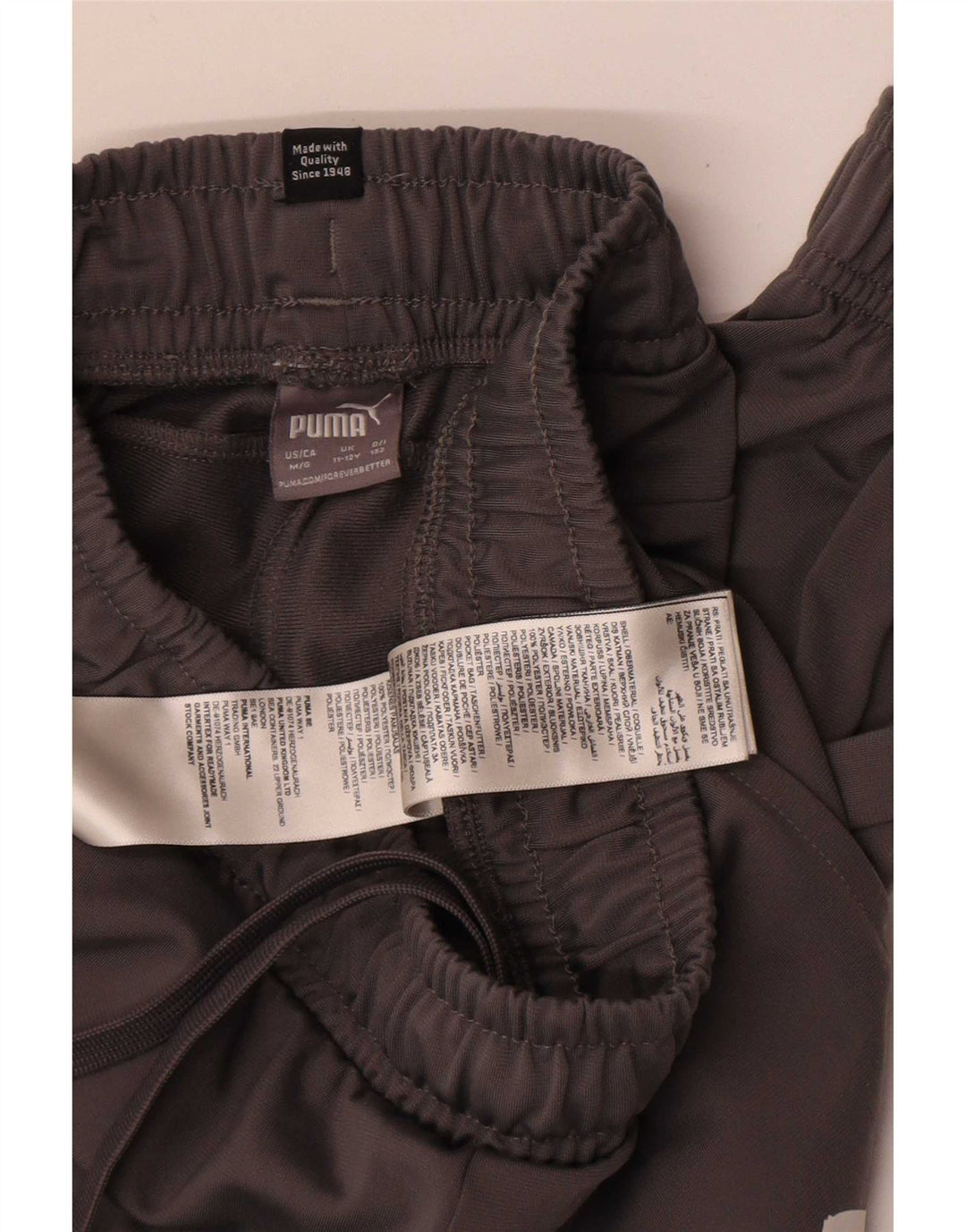 Calças de treino Puma Meninos Joggers 11-12 Anos Cinzento Poliéster
