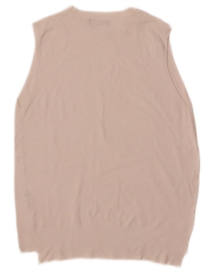 Zara Womens Vest Tank Top UK 14 Grande Branco
