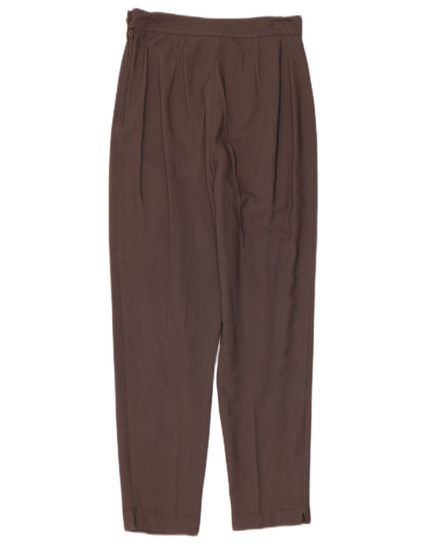 Calça feminina de cintura alta Via Dei Ciclamini IT 42 médio W26 L28 sobrancelha