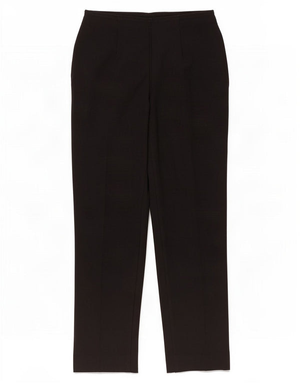 Calça casual feminina Marks & Spencer St. Michael Reino Unido 8 pequena W26 L28 preta