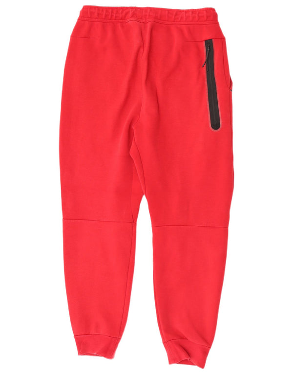 Nike Mens Calças de treino Joggers grandes esportes de algodão vermelho