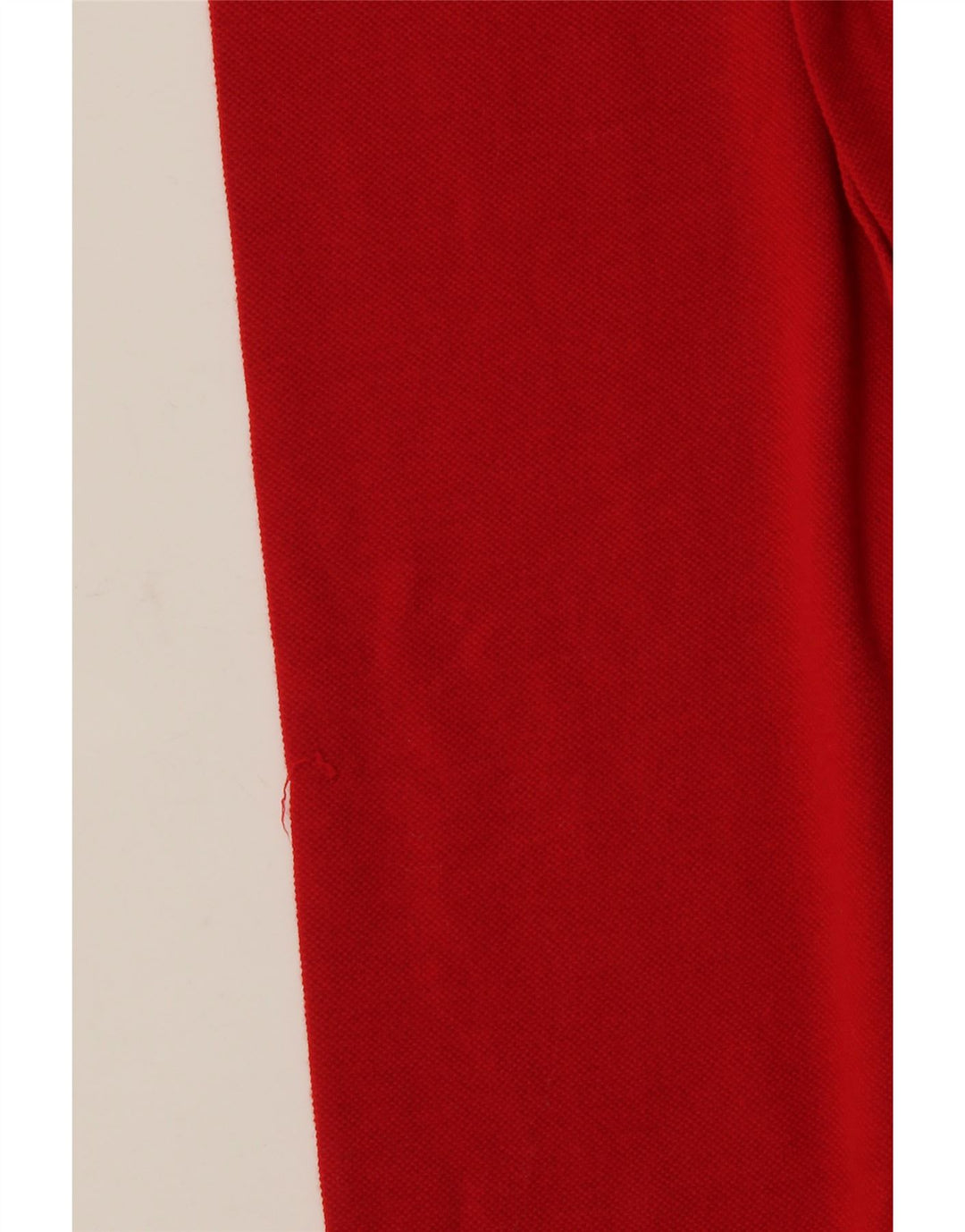 Camisa polo masculina de manga comprida Lacoste tamanho 4 médio algodão vermelho