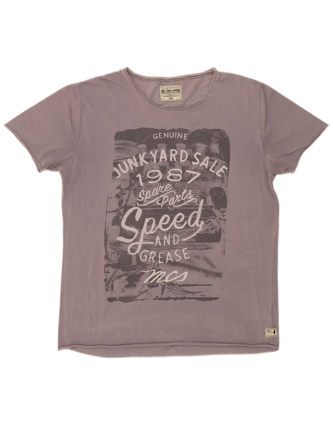Camiseta gráfica masculina Marlboro Classics grande cinza