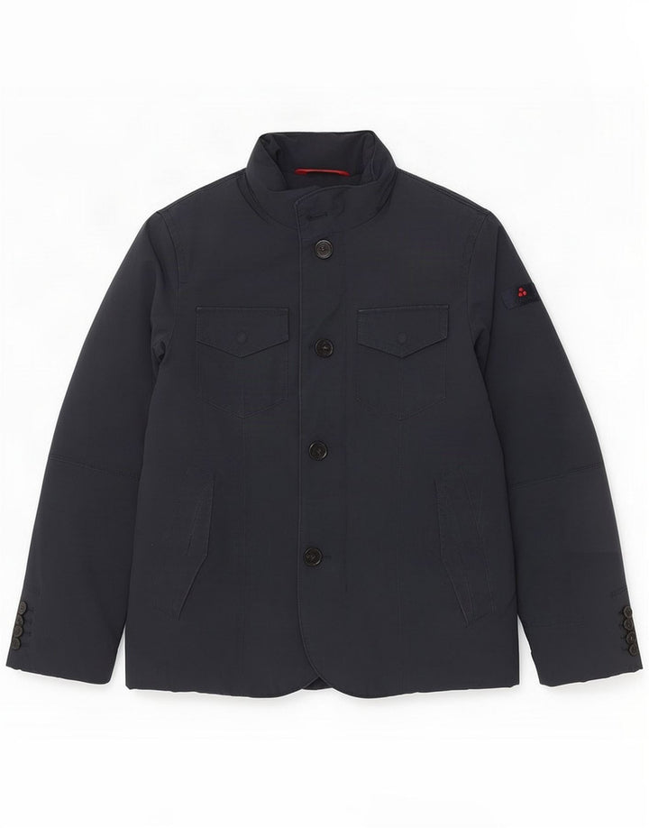 PEUTEREY Jaqueta acolchoada masculina Reino Unido 36 Pequeno poliéster azul marinho