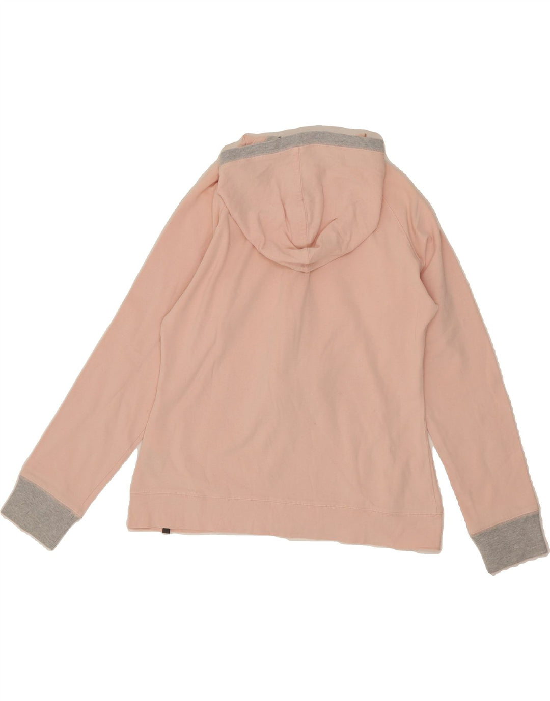 SLAM Womens Hoodie Jumper UK 14 Large Pink Colourblock Cotton Vintage Slam and Second-Hand Slam from Messina Hembry 