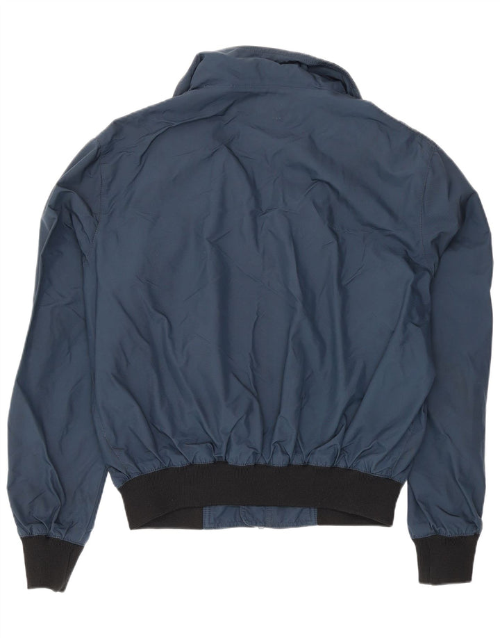 Jaqueta de chuva masculina Refrigiwear UK 36 pequena azul marinho Colourblock poliamida
