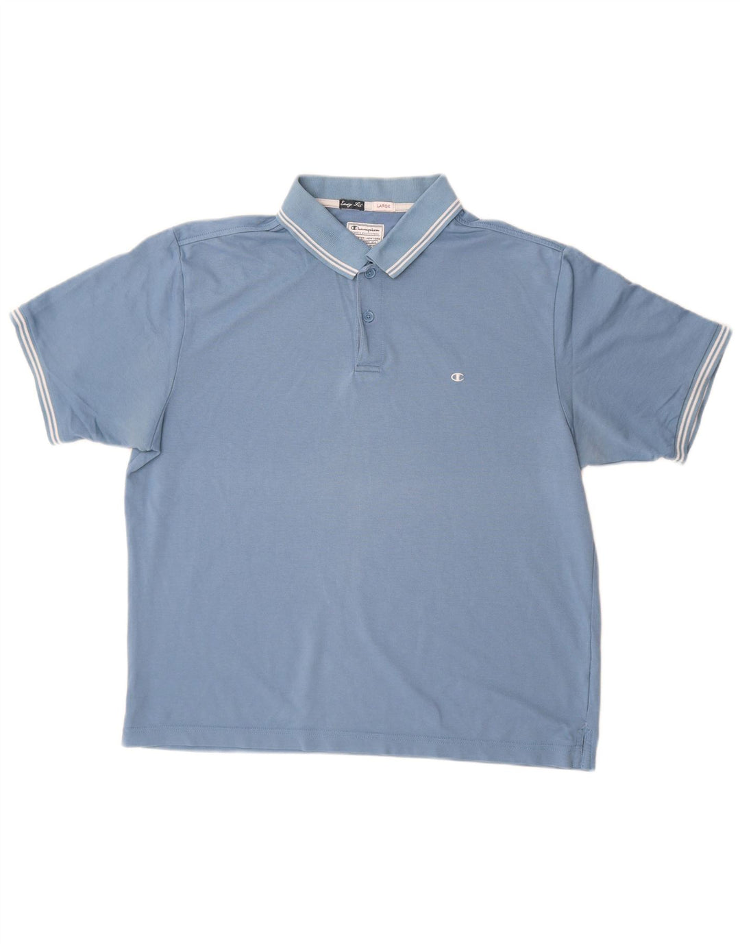 Camisa polo masculina Champion Easy Fit grande azul