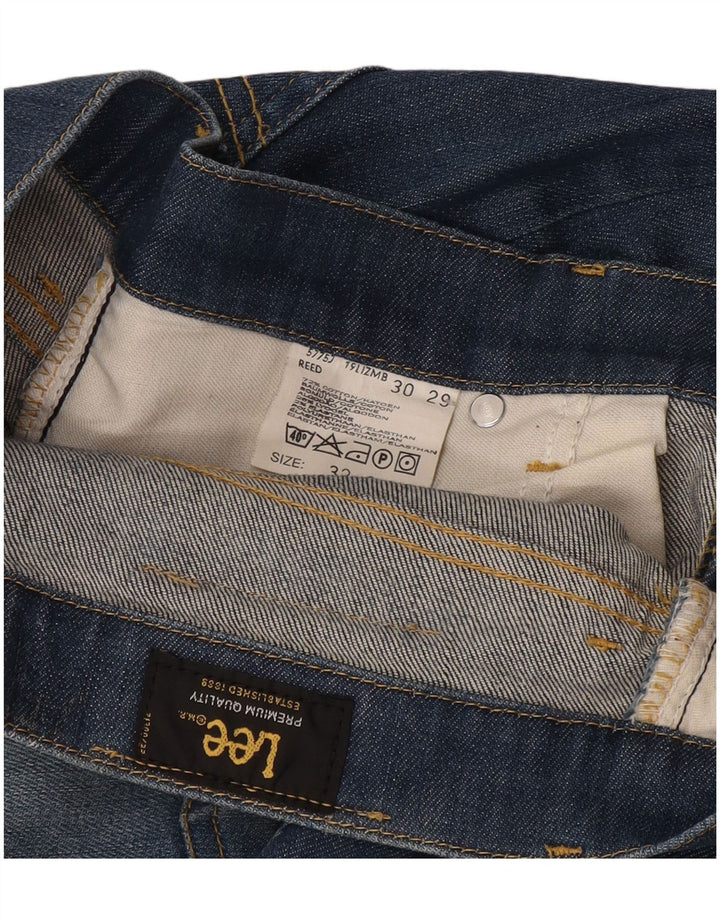 Lee Mens REED Bootcut Jeans W32 L34 Azul Algodão