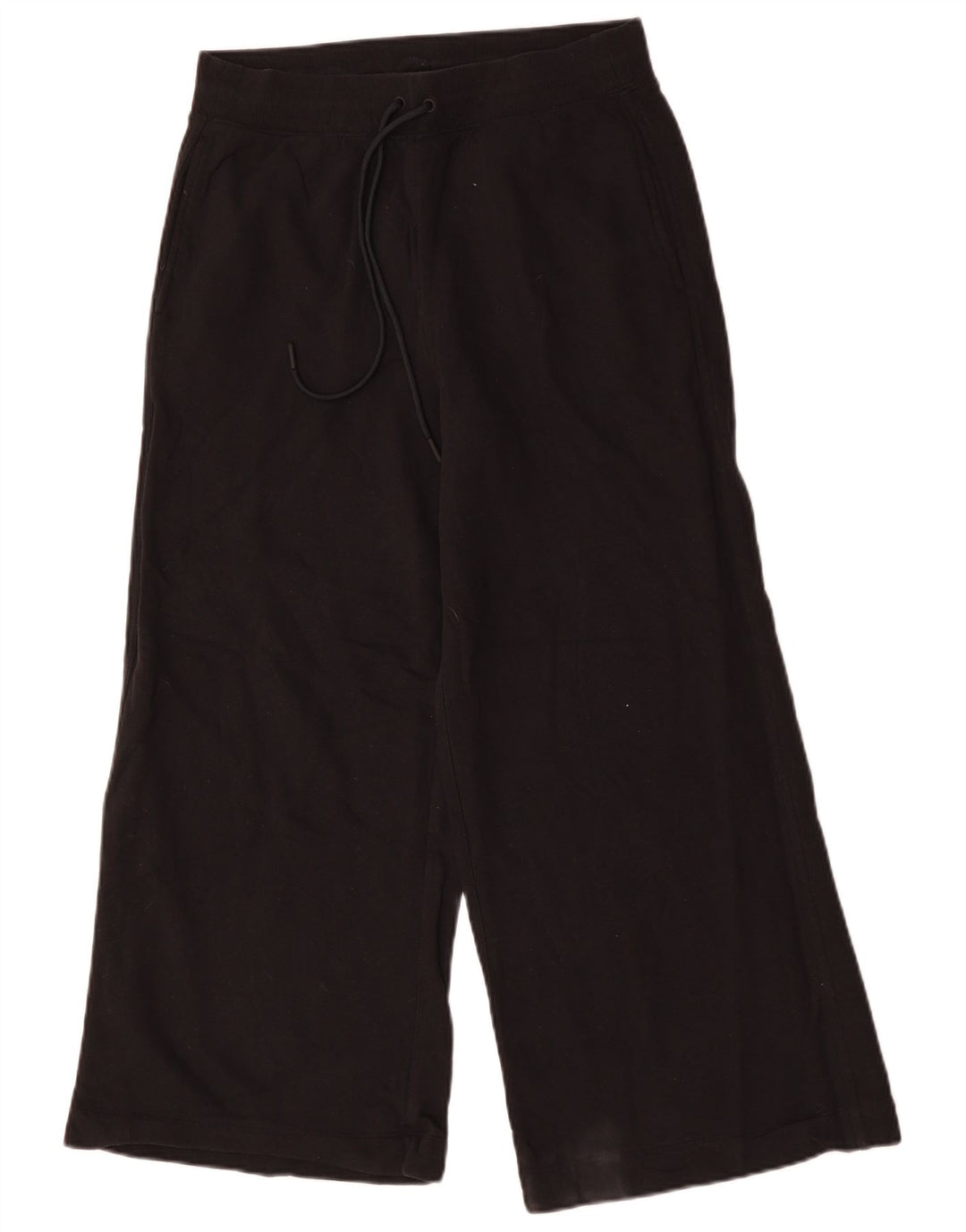 Calça de treino feminina Marks & Spencer com perna larga Reino Unido 12 médio preto