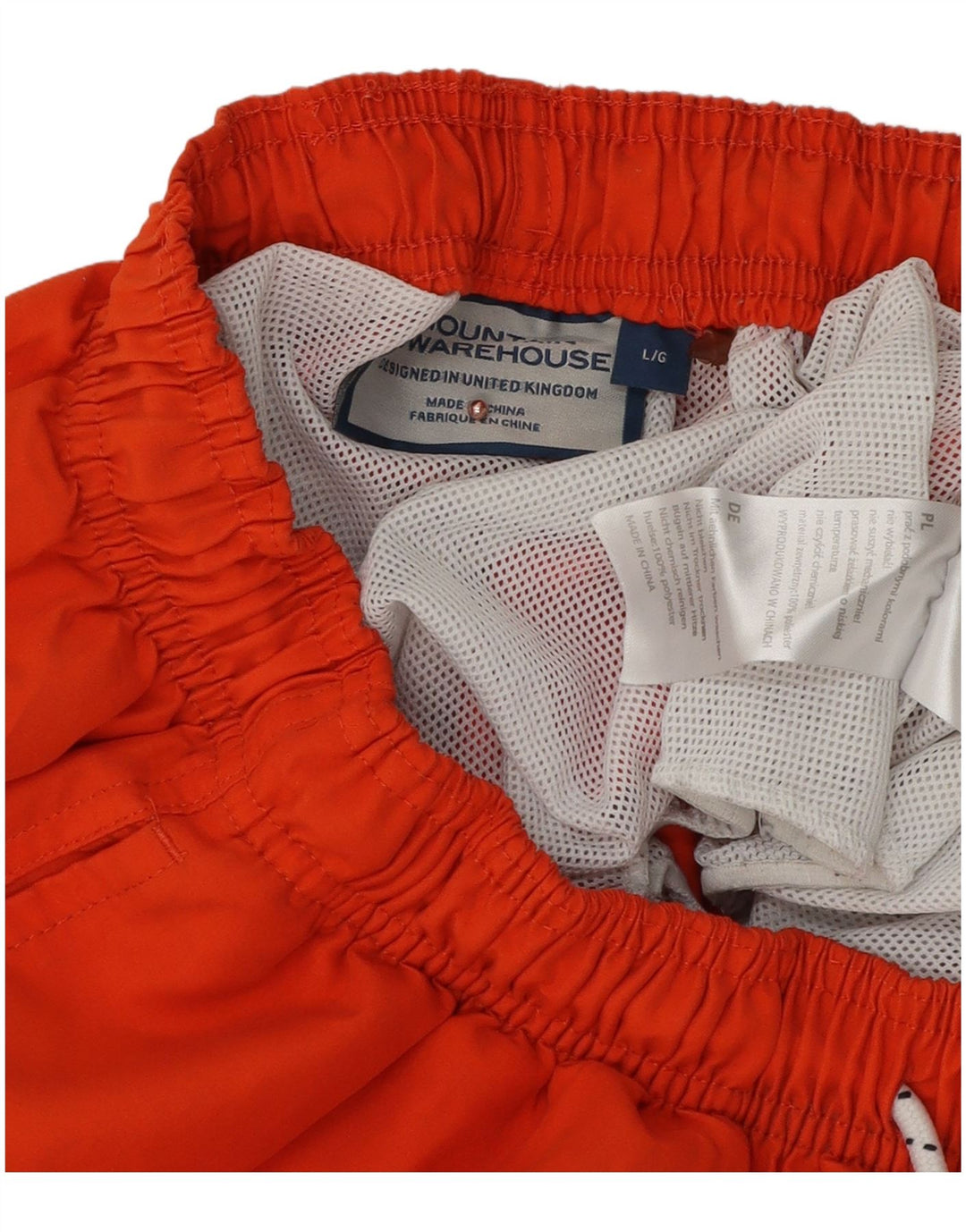 Shorts de natação masculino Mountain Warehouse grande poliéster laranja