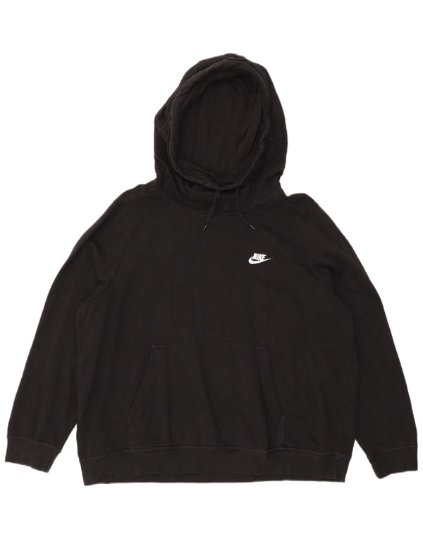 Jumper com capuz Nike feminino oversized UK 20 2XL algodão preto