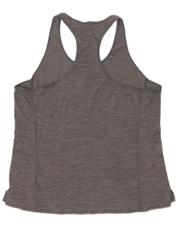 Top colete feminino Patagonia UK 18 XL poliéster manchado cinza