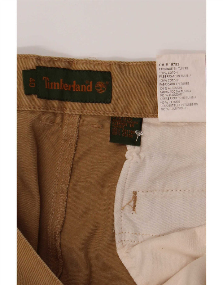 Calça Chino Regular Masculina Timberland W40 L32 Algodão Bege
