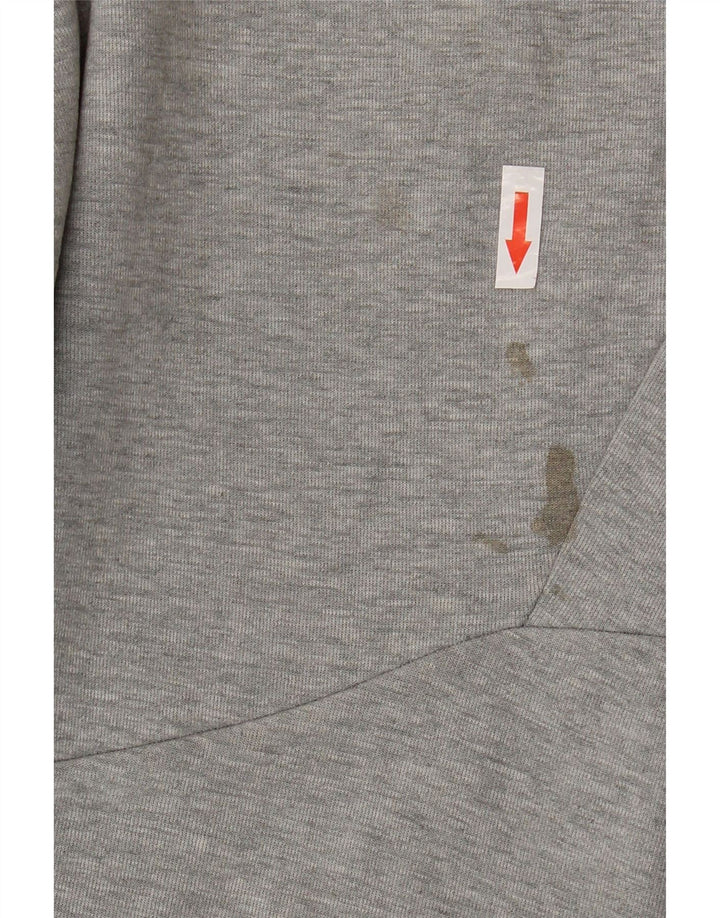 Calça de treino masculina Nike Joggers cinza médio algodão colorblock