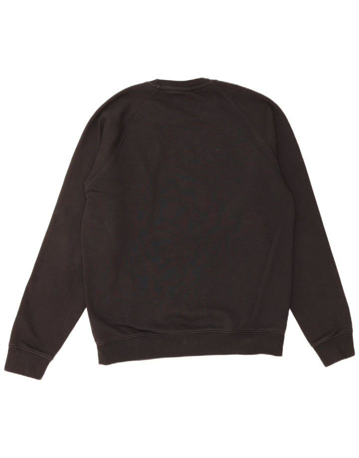 ADIDAS Mens Moletom Jumper Médio Algodão Preto