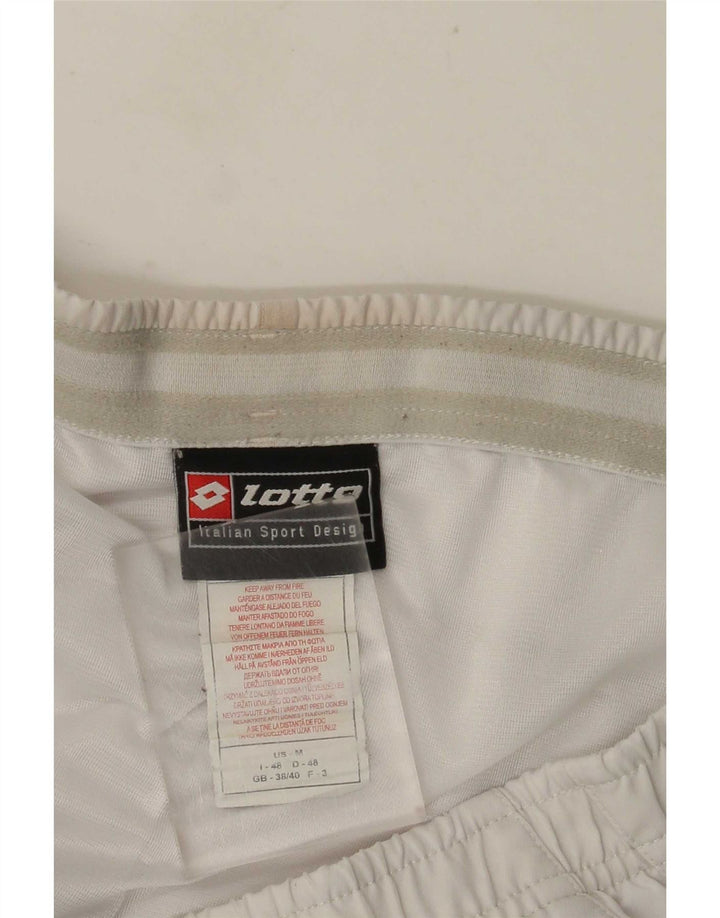 Lotto Mens Sport Shorts UK 38/40 Médio Poliéster Branco