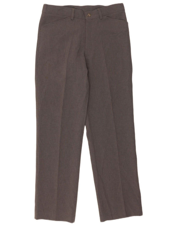 Calça casual reta masculina Farah W32 L31 poliéster cinza