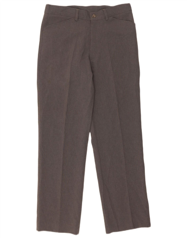 Calça casual reta masculina Farah W32 L31 poliéster cinza