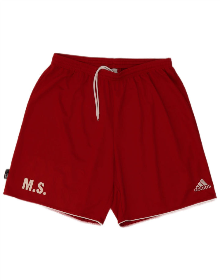Shorts esportivos masculinos Adidas XL poliéster vermelho