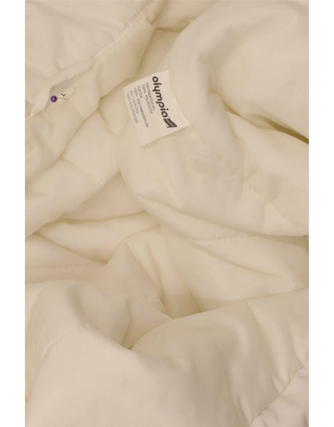Olympia Mens Utility Gilet UK 40 Grande Poliéster Branco