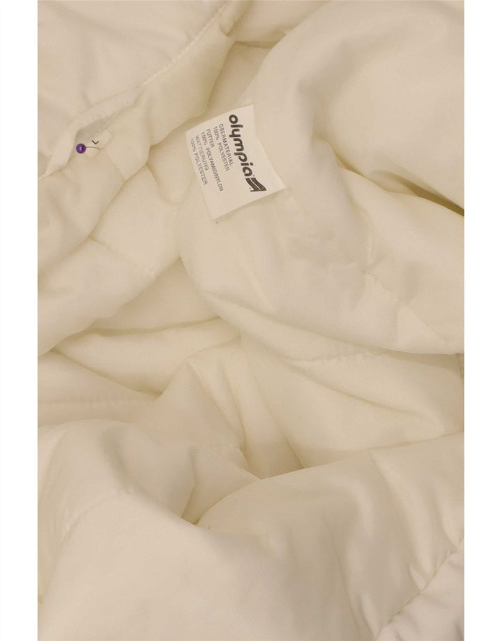 Olympia Mens Utility Gilet UK 40 Grande Poliéster Branco