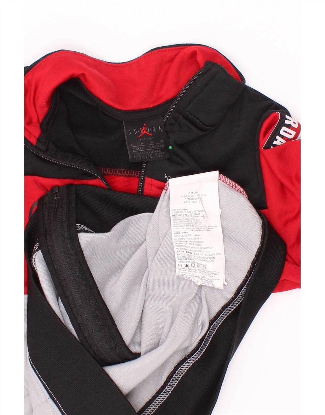 Jaqueta Jordan Boys Graphic Tracksuit Top 5-6 Anos Médio Vermelho Colorblock